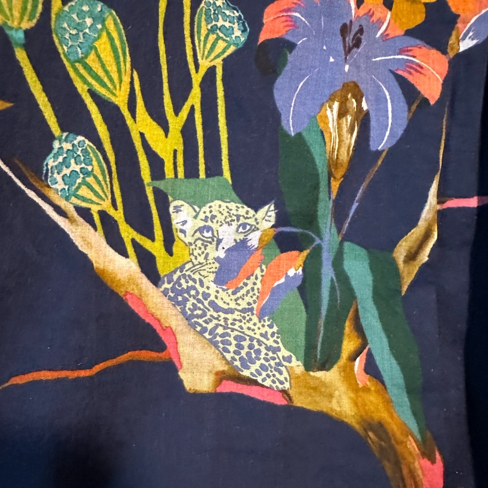 Tanya Taylor Floral Top Size Small Animal Jungle‎ Print Rainforest - Picture 5 of 6